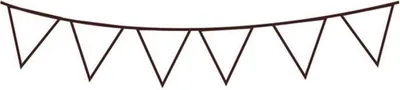 Produktbild von Holzstempel - Wimpel 7,2 x 3,2 cm