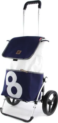 Image de Andersen SHOPPER MANUFAKTUR chariot de courses Royal Shopper 360° 50L Mole8 bleu multicolore