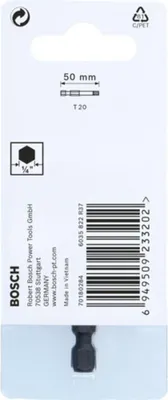 Produktbild von Bosch Impact Control T20 Power Bit, 1 Stk. - 2608522487