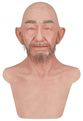 Imagen del producto de Solidchoice: Máscara de barba de silicona realista para cosplay