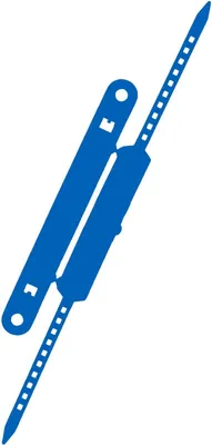 Produktbild von Heftstreifen + Deckschiene VE=100 Stück blau