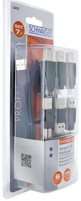 Produktbild von Schwaiger CAUSET531, USB A, USB A, USB 2.0, 0,48 Gbit/s, Schwarz