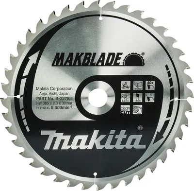 Produktbild von Makita Sägeblatt, MAKBLADE TCT T.C.T. - 305 x 30 mm - 40 Zähne - Holz