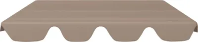 Produktbild von “2026 Modern“ Ersatzdach für Hollywoodschaukel Taupe 150/130x105/70cm - Pavillons & Partyzelte Designermöbel 981725 - Pavillons & Partyzelte