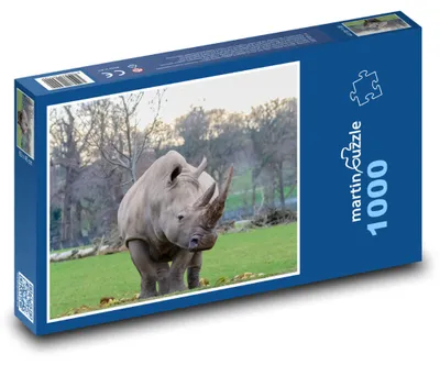 Obrázok produktu pre Puzzle 1000 Nosorožec tuponosý v Afrike - martinpuzzle