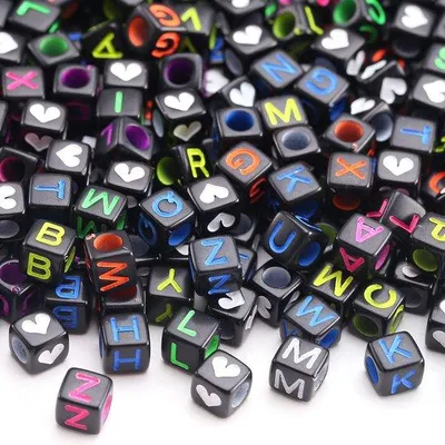 Produktbild von Acryl Alphabetkugeln 1000 Stück A-Z