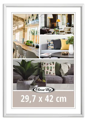 Obrázok produktu pre Rám na plagát 29,7 x 42 cm DIN A3 plastový biely