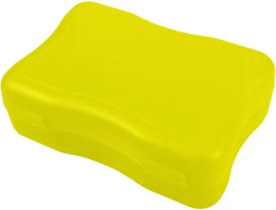 Immagine prodotto di Scatola per il pranzo "Wave" piccola - Scatola per il pranzo senza BPA con chiusura a scatto - Scatola per il pranzo sostenibile  Germany per bambini a scuola e all'asilo - giallo PP alla moda