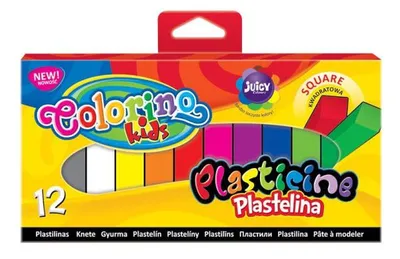 Image de Plasticine 12 couleurs carré Colorino Kids nouveau 57417