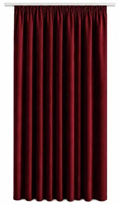 Produktbild von Vorhang Kräuselband Bordeaux 140x175 cm Verdunkelung Samt weich blickdicht Gardine