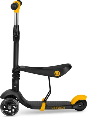 Produktbild von Hulajnoga trójkołowa Ricokids Cubi - czarno-pomarańczowa