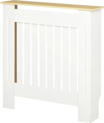 Produktbild von Heizkörperverkleidung - Heizkörperabdeckung - 78×19×83 cm - Modernes Design - Kippsicherung/Wandhalterung - Weiß