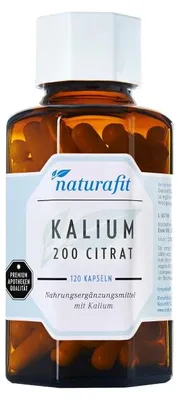 Produktbild von naturafit Kalium 200 Citrat Kapseln, 120 St. Kapseln