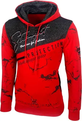 Productafbeelding van Herensweatshirt met capuchon, kangoeroezak en fleece voering