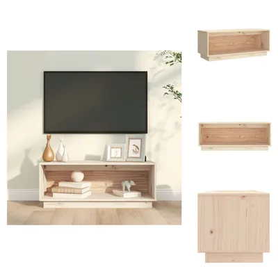 Produktbild von vidaXL TV-Schrank 90x35x35 cm Massivholz Kiefer -  TV-Möbel