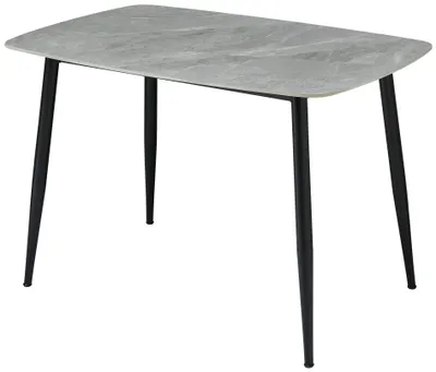 Produktbild von Esstisch abgerundet - 120 Keramik poliert 120 x 77 x 80 cm