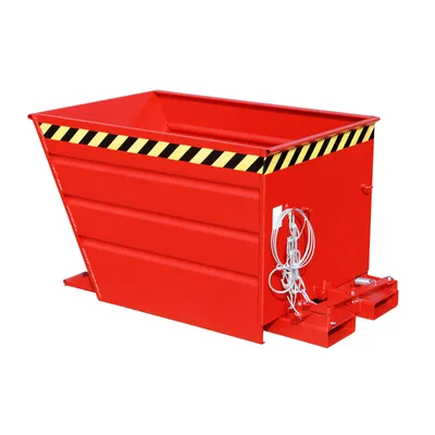 Produktbild von BAUER Muldenkippbehälter - 550 l Volumen - 750 kg - 730 x 800 x 1370 mm - feuerrot
