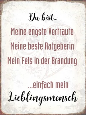 Produktbild von vianmo Holzschild 40x30 cm du bist einfach Lieblingsmensch