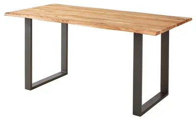 Produktbild von home24 Esstisch mit Massivholzplatte - Akazie Massiv / Eisen