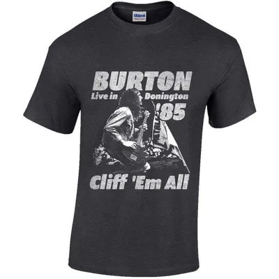 Obrázok produktu pre Cliff Burton | Oficiálne tričko kapely | Flag Retro, X-Large, sivá