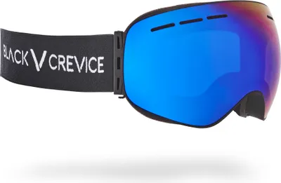 Obrázek produktu pro BLACK CREVICE - Dámské / pánské lyžařské brýle | Barva: černá | Čočky: modré