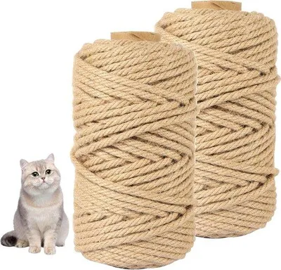 Obrázek produktu pro Lezecké lano na lezeckou tyč, přírodní, 50 m, 6 mm