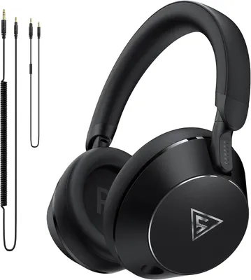 Produktbild von Over Ear Kopfhörer mit Kabel, DJ Studio Kopfhöre, 50mm Treiber, 6.35 & 3.5mm Klinke, Share-Port, mit Mikrofon, für Podcast,Monitor, Handy,PC, Aufnahme