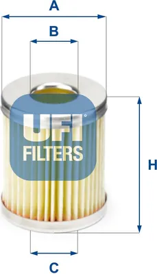 Produktbild von Kraftstofffilter UFI 46.008.00 LPG für FIAT PANDA (169) Filtereinsatz