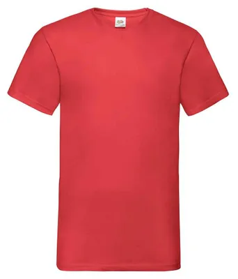 Obrázok produktu pre Fruit of the Loom – tričko „Valueweight“ s výstrihom do V pre mužov/ženy Uni LT2574 (XXL) (červené)