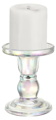 Obrázok produktu pre Omgoods – Sklenený držiak na sviečky (11 cm) vhodný pre štichové a valcovité sviečky