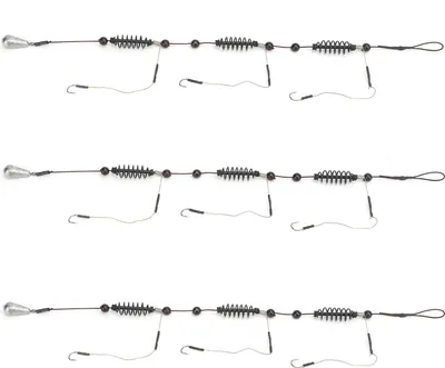 Image de 3 pièces/kit Appât artificiel poisson hameçon cage piège panier set et pêche feeder Tackle25g