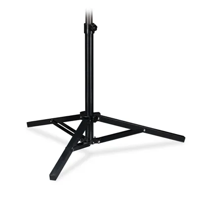 Image de Pied de parasol Relaxdays, jardin et camping, mobile, pliable, 25-32 mm, dimensions H x L x P : 55 x 76 x 76 cm, pied en croix en acier, noir