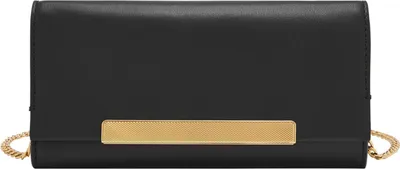 Produktbild von FOSSIL Geldbörse Umhängetasche Penrose Flap Wallet Crossbody Black schwarz