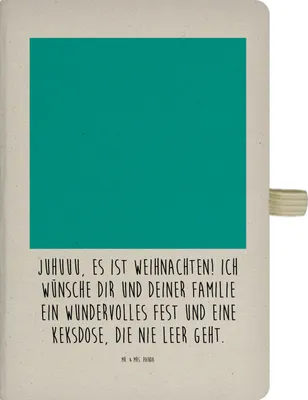 Produktbild von Mr. & Mrs. Panda Notizheft Winter Weihnachtsfreude - Transparent - Geschenk, Weihnachten, Heiligabend, Journal, Tagebuch, Weihnachtstage, Kladde, Weihnachtsbaum