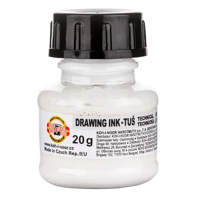 Immagine prodotto di Inchiostro da disegno bianco 20 ml Koh-i-noor