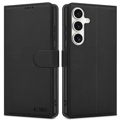 Produktbild von Tech-Protect Wallet Cover für Samsung Galaxy S25 FE - Schwarz