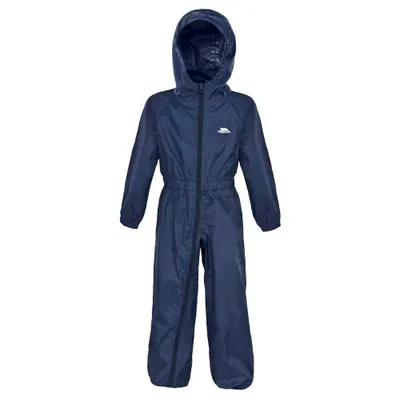 Produktbild von Trespass Button Rain Suit Navy Blue 24 Months-3 Years