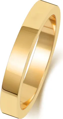 Produktbild von 9 Karat (375) Gold 3mm Flach Form Herren/Damen - Trauring/Ehering/Hochzeitsring, 69 (22.0); TRS188469KYRSZ