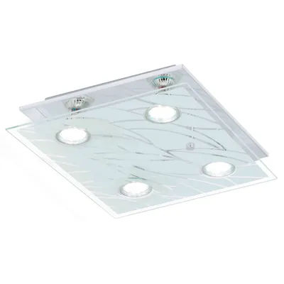 Zdjęcie produktu dla Lampa sufitowa LED Farella w kolorze chromu i szkła