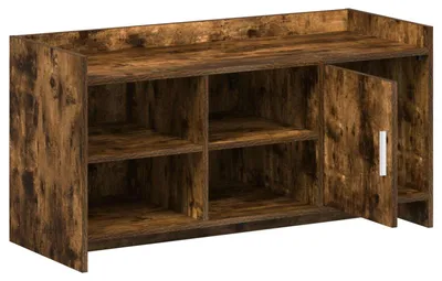 Obrázok produktu pre Skriňa na topánky s dvierkami, dubový Imitácia "dým", rozmer 100 x 39,5 x 51 cm
