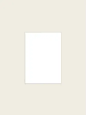 Produktbild von nielsen Passepartout Premium 2,5 mm, Außenformat 30x40 cm für Bilder 13x18 cm, antikweiß (creme)