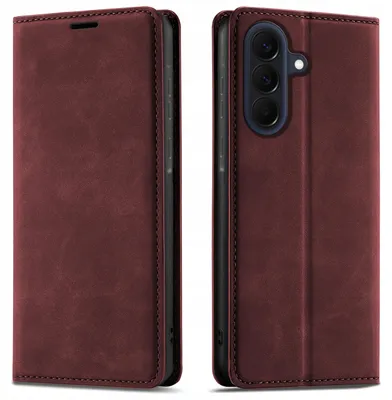Image de Étui à rabat pour Samsung A36 | A37 5G, fermeture magnétique, en cuir + verre