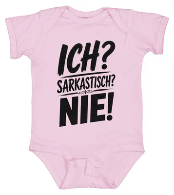 Obrázok produktu pre Oni? Sarkastickí? Nie! Ironia, humor, sarkazmus, vyjadrenie, cynizmus, drzost. Dievčenské body, ružová farba, veľkosť 0/3
