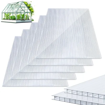 Productafbeelding van Elzusha - Set van 5 Polycarbonaat Holle Kamerschepen voor Tuin en Kas