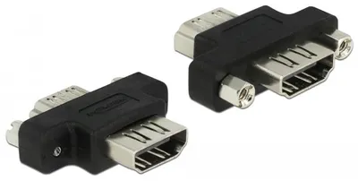 Produktbild von DeLOCK HDMI A, 19-p HDMI A, 19-p HDMI A, Schwarz