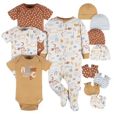 Produktbild von Gerber Baby-Erstausstattungs-Geschenkset für Jungen und Mädchen, 12-teilig