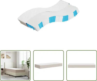 Image de The Living Store Matelas à ressorts ensachés Medium Plus 90x200 cm