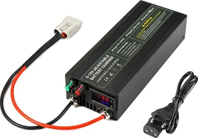 Immagine prodotto di Caricabatterie al litio, 12V, corrente regolabile, 60A Anderson singolo, spina UE