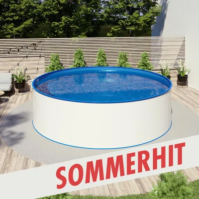 Produktbild von Sommerhit Rundbecken Ø 6,00 x 1,35 m, Folie blau 0,8 mm