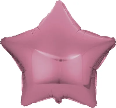 Image de Ballon en plastique étoile, rose foncé, environ 45 cm